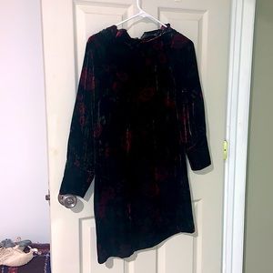 Ann Taylor Black Velvet Dress